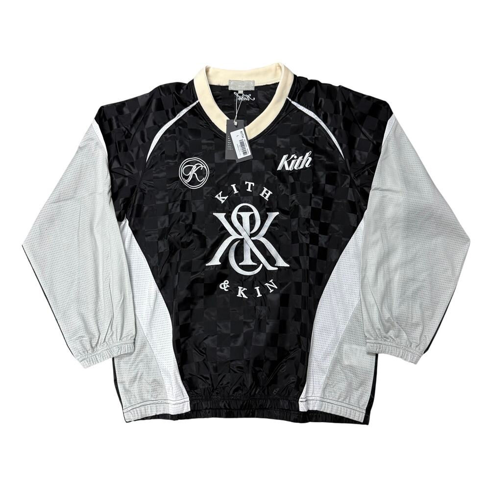 Kith Checkered Satin Dayton Combo Pullover Black XL